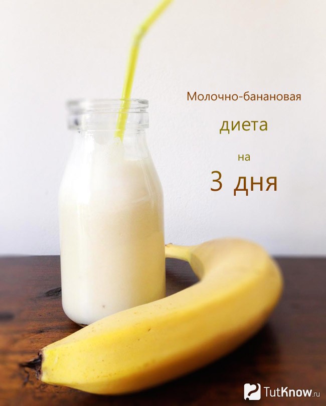 Молочно-банановая диета на 3 дня