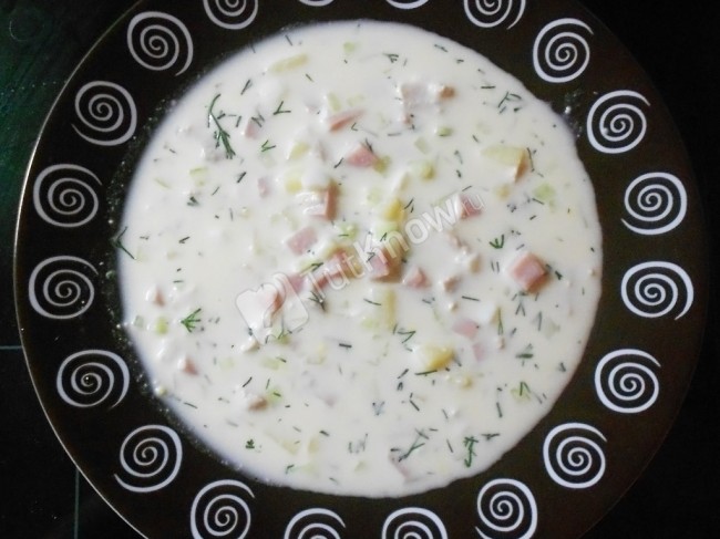Окрошка на сыворотке