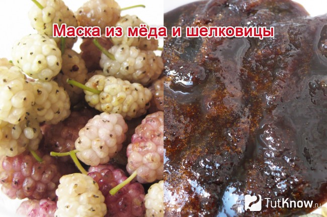 Маска из мёда и шелковицы
