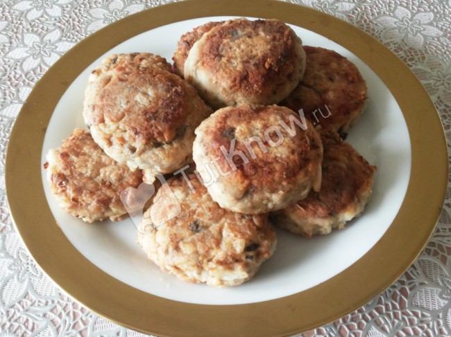 Рецепт, рыбные котлеты из карасей