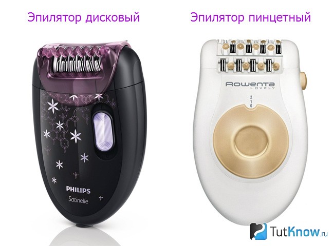 Типы эпиляторов