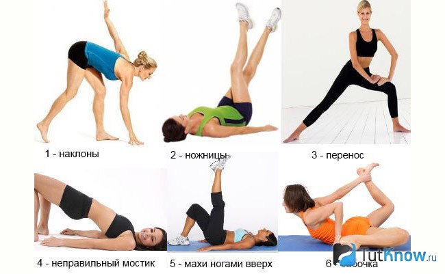 Упражнения для похудения ног