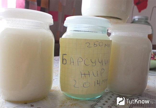 Натуральный барсучий жир в банках