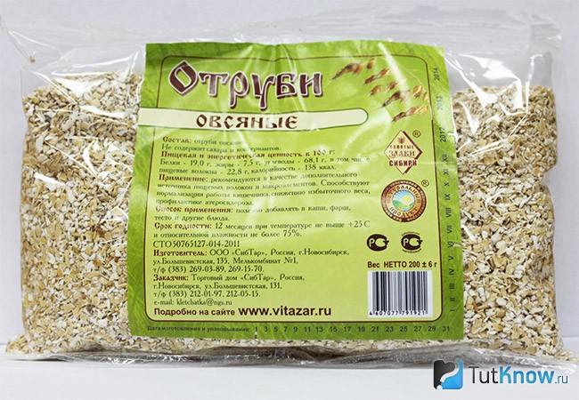 Отруби овсяные