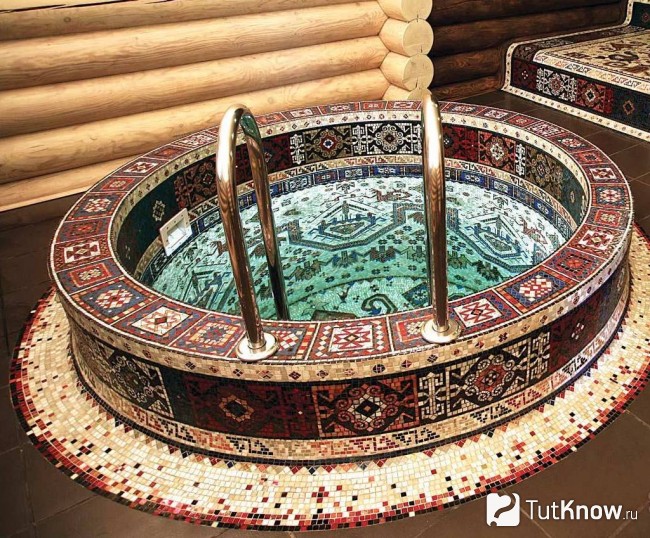 Купель для бани бетонная