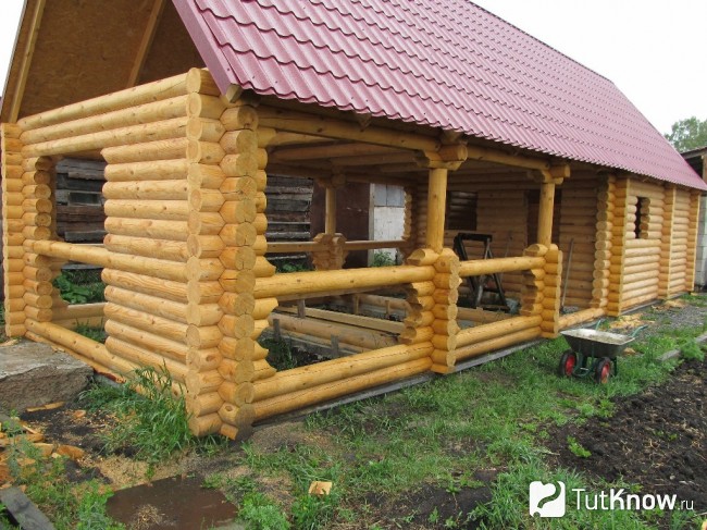 Строительство коробки бани