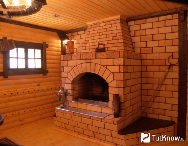 Русская печь в бане