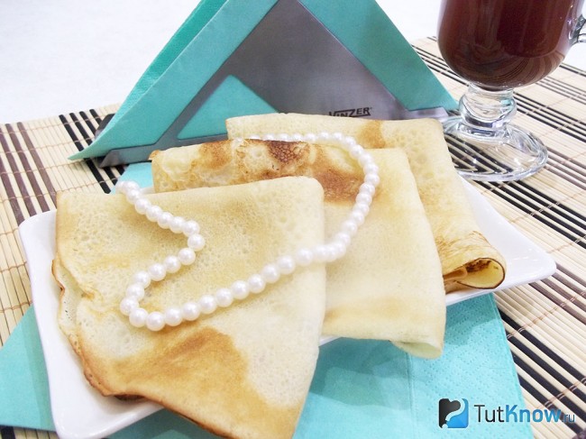 Готовые блинчики на сметане