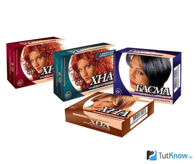 Басма и хна в упаковках