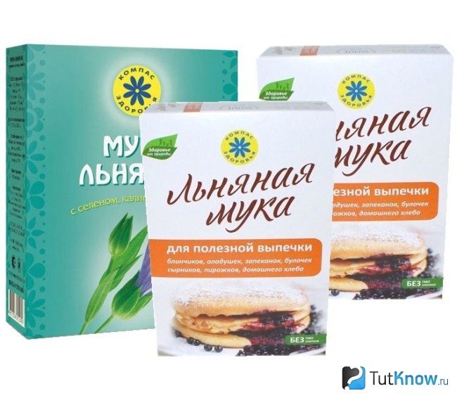 Расфасованная льняная мука