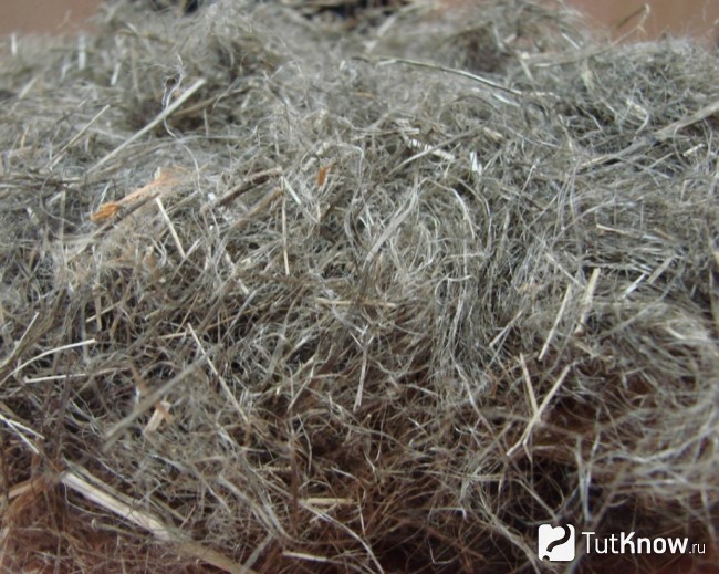 Льняная пакля для утепления бани