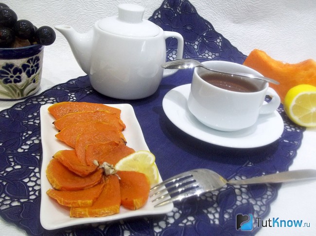 Запеченная тыква в духовом шкафу