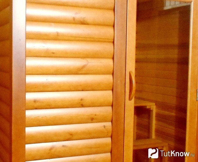 Блок-хаус для отделки парной