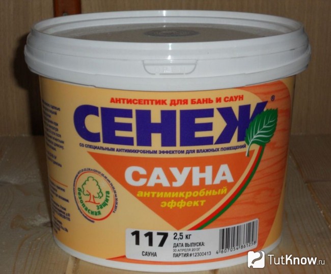 Антисептик Сенеж для бани