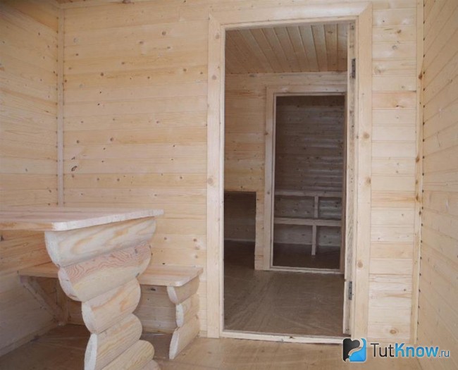 Внутренняя отделка бани из вагончика