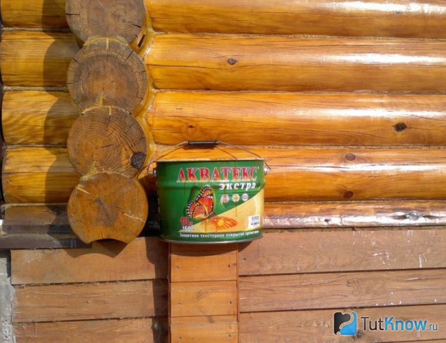 Защитное покрытие для сруба Акватекс