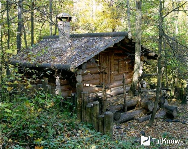 Сибирская баня в тайге