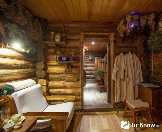 Внутренняя отделка сибирской бани