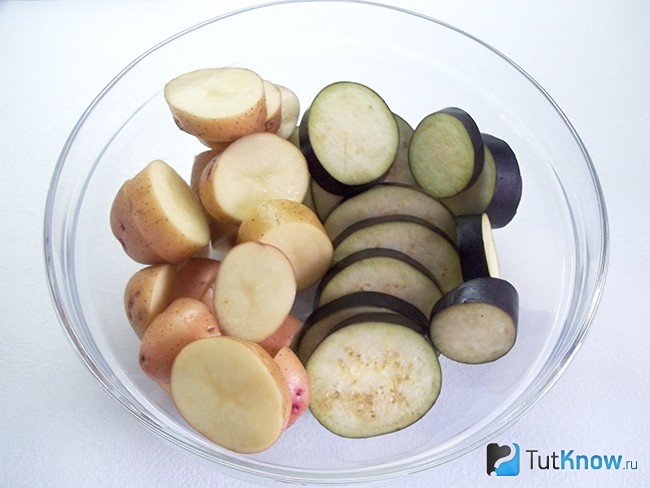 Картофель нарезные кольцами