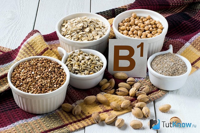 Продукты с содержанием витамина В1