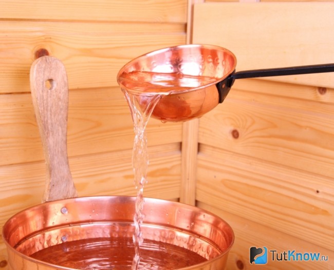 Черпак для воды в баню