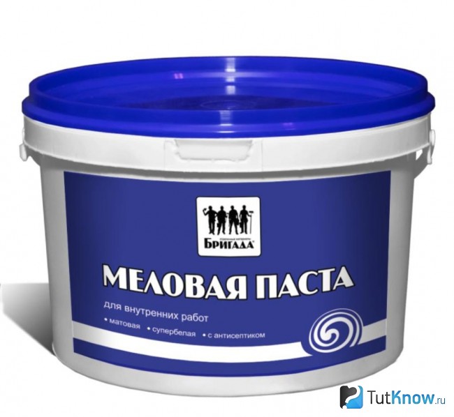 Меловая паста для побелки потолка