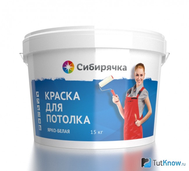 Краска для потолка из гипсокартона