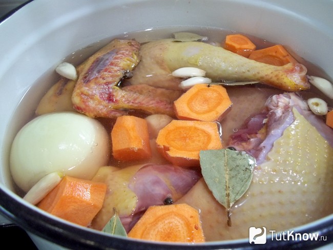 Все продукты залиты водой