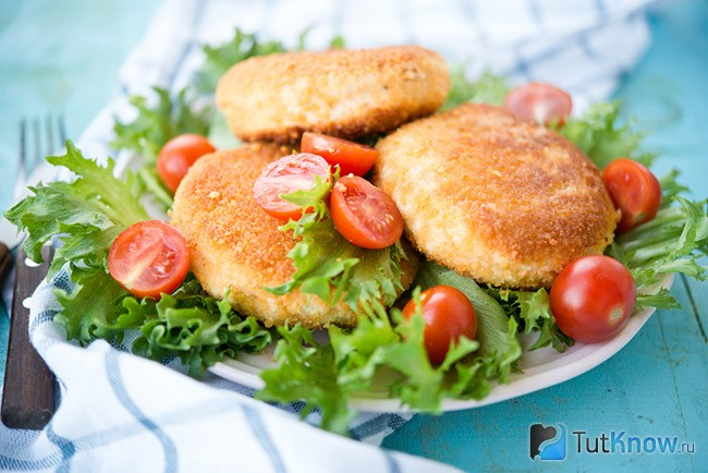 Куриные котлеты приготовленные в духовке