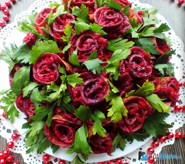 Блюдо Букет роз
