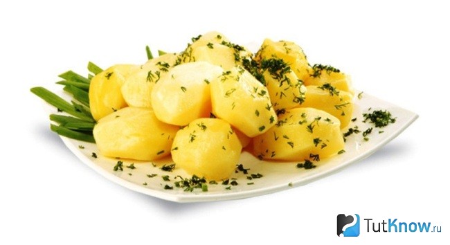 Отварной картофель
