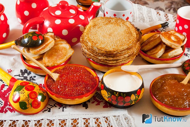Блины и оладья на Масленицу