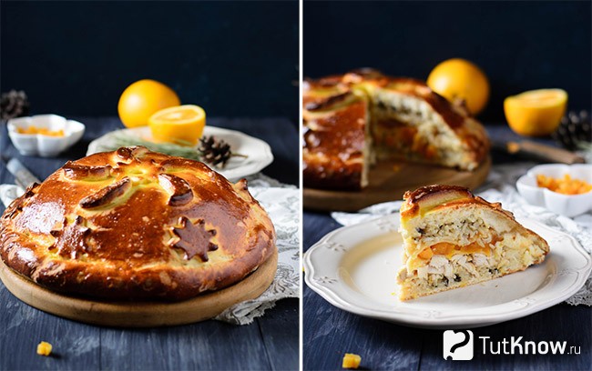 Русский пирог Курник на Масленицу