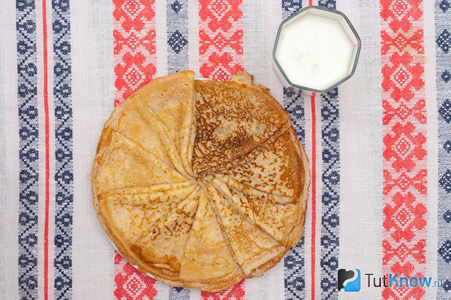 Блины на молоке