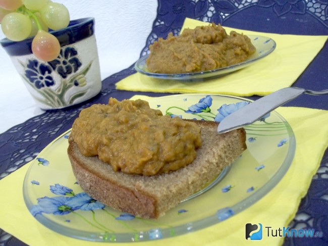Готовая икра из замороженных кабачков