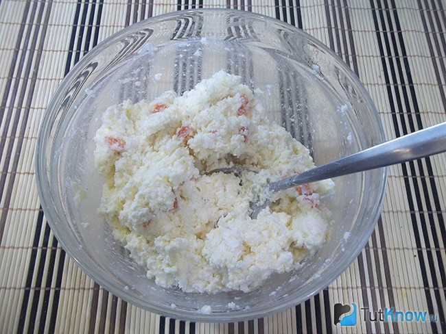 Продукты вымешаны