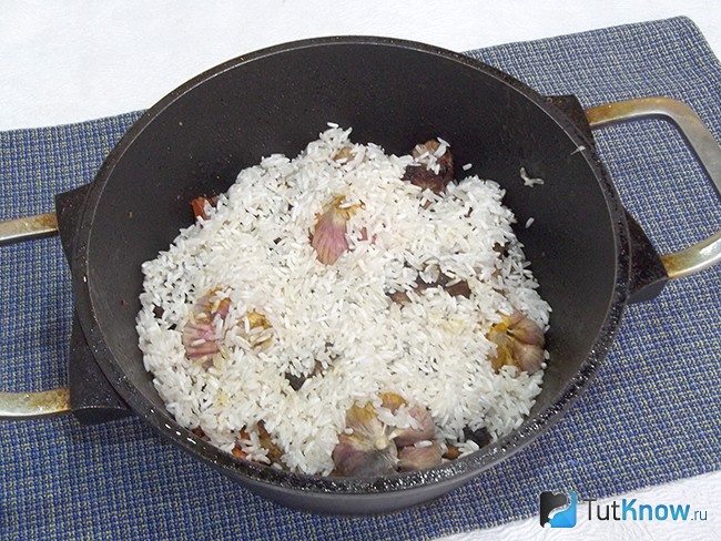 К продуктам доабвлен рис
