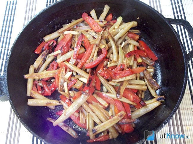 Продукты жарятся