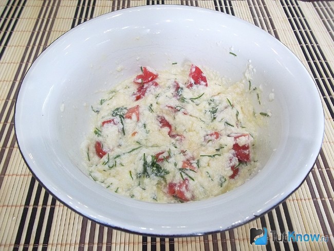Все продукты перемешаны