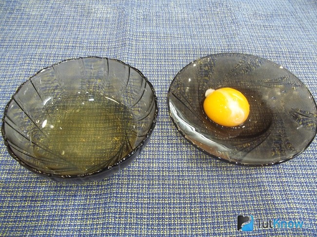 Белок отделен от желтка