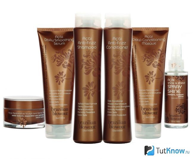 Косметические средства с кератином Brazilian Blowout