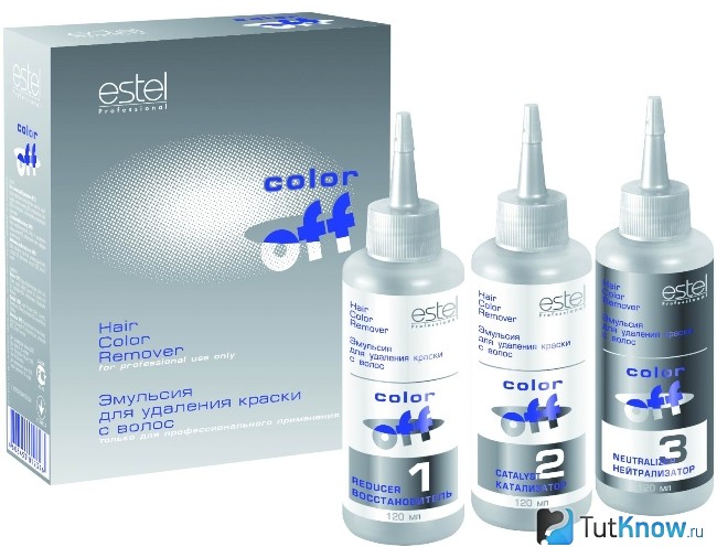 Профессиональное средство COLOR OFF от Estel для смывки волос