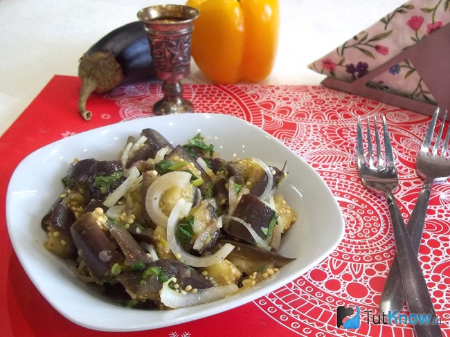 Готовые маринованные баклажаны по-корейски