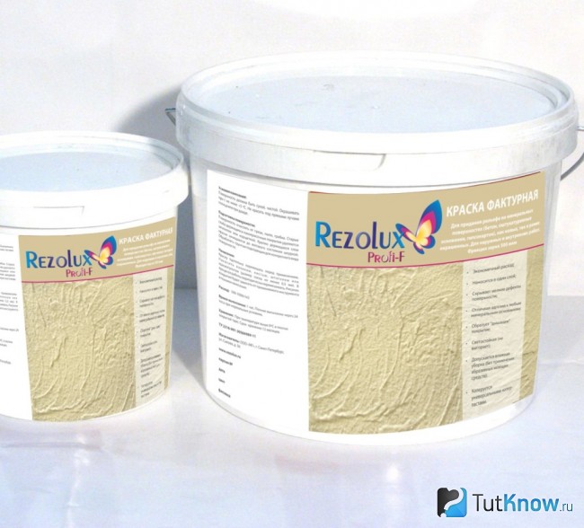 Фактурная краска Rezolux