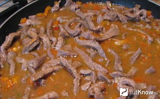 Гуляш из конины