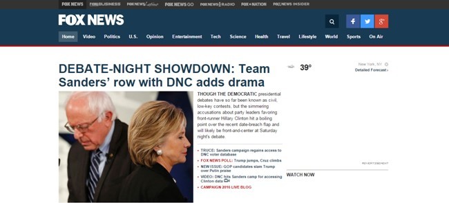 Новостной портал Fox News Channel