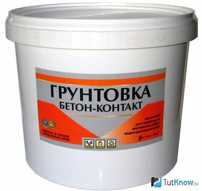 Грунтовка бетон-контакт