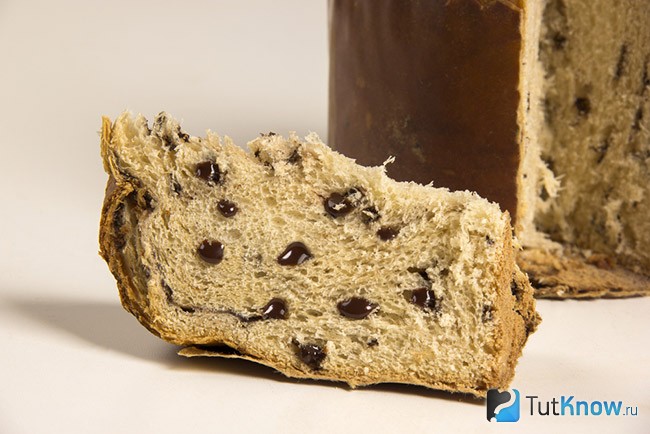 Пасхальный кулич с шоколадом внутри
