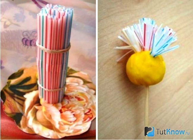 Поделки из пластиковых трубочек