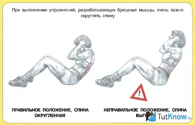 Техника выполнения скручиваний